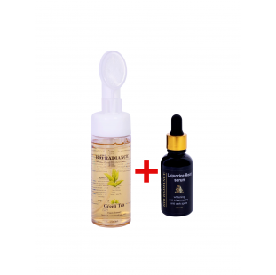 liquoric serum + green tea foam cleanser